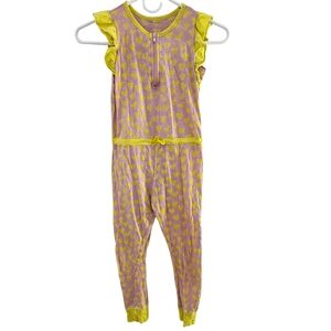 Eva & OLi Kids Ruffle 100% Cotton Onepiece Jumpsuit